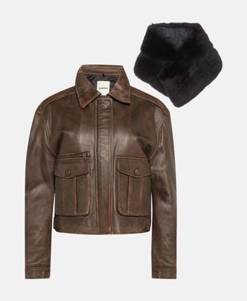 Leather jacket Pilote