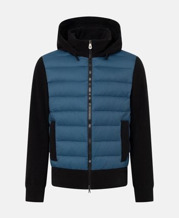 Hybrid soft down jacket