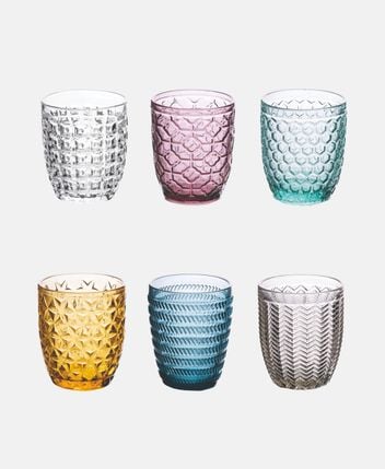Water glasses, set of 6