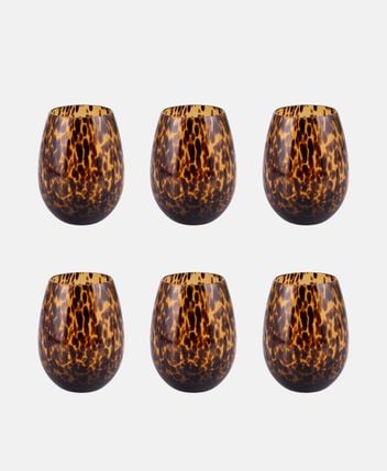 Water glasses, set of 6 Jamila