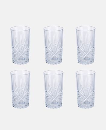 Water glasses, set of 6 Vintage