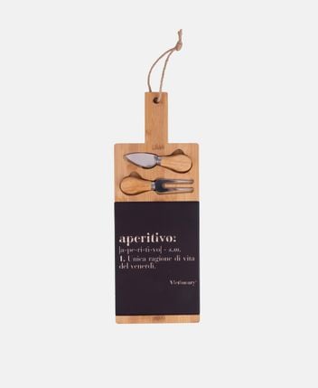 Cutting board and knife set Victionary