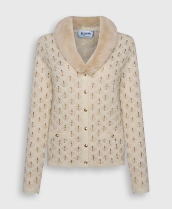 Wool-blend cardigan