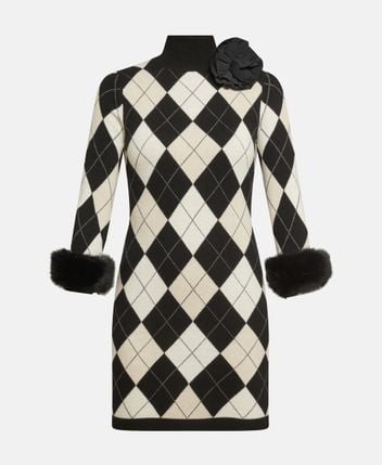 Wool-blend dress