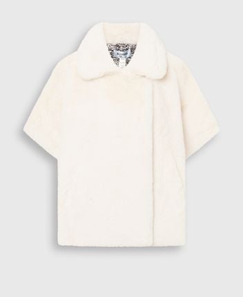 Faux fur cape
