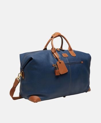 Leather weekender