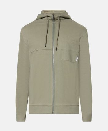 Hooded sweat jacket