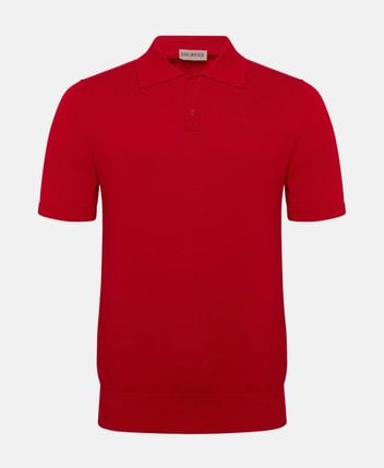 Knitted polo shirt