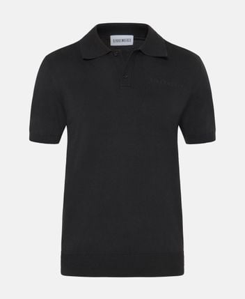 Knitted polo shirt