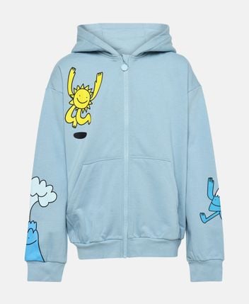 Hooded sweat jacket