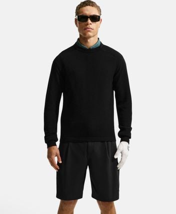 Wool long-sleeved top
