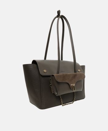 Leather shopper Double Beat