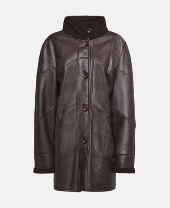 Leather coat Bru