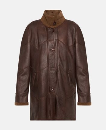 Leather coat Bru