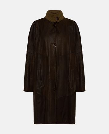 Lamb leather coat