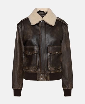 Leather jacket Aviator