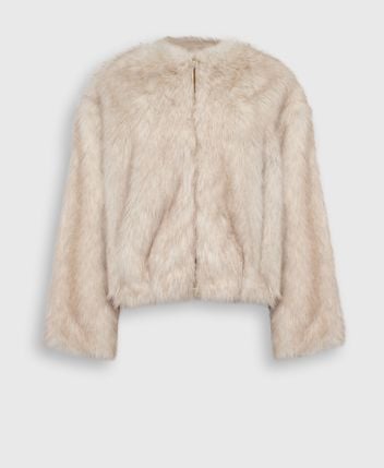 Faux fur jacket