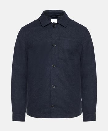 Wool-blend overshirt