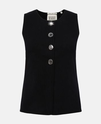 Knitted gilet