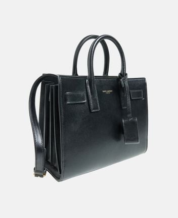 Leather tote bag