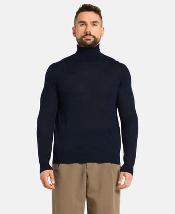 Wool-silk blend pullover