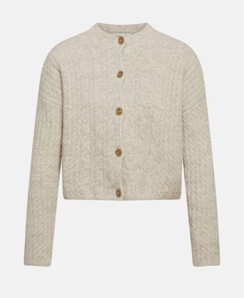 Wool-blend cardigan