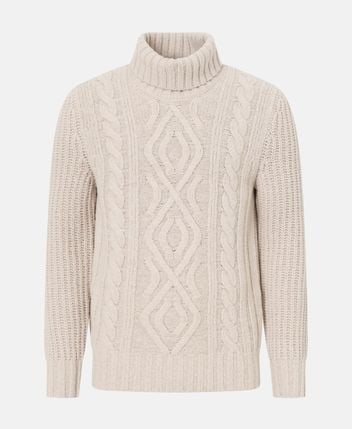 Wool-blend rollneck