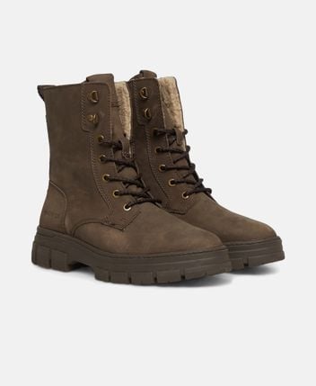 Lace-up ankle boot