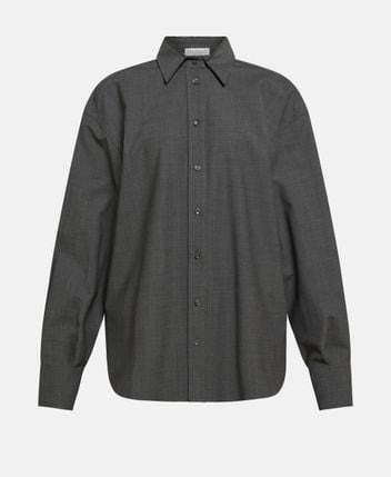 Wool-blend blouse