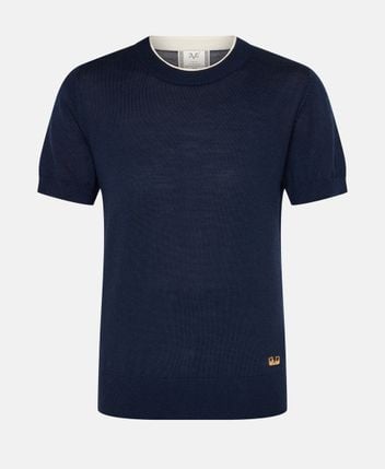 Short-sleeved wool pullover Noe