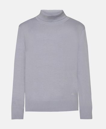 Wool-blend rollneck
