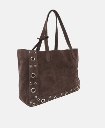 Leather tote bag