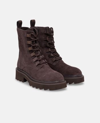 Lace-up ankle boot