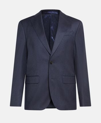 Wool blazer Stretch flannel star napoli