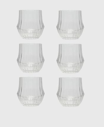 Water glasses, set of 6