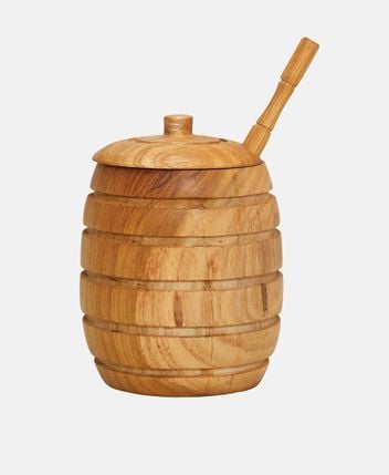Honey jar with spoon