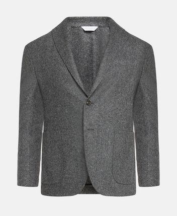 Wool-blend suit jacket