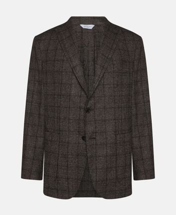 Wool-blend suit jacket