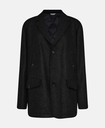 Wool-blend suit jacket