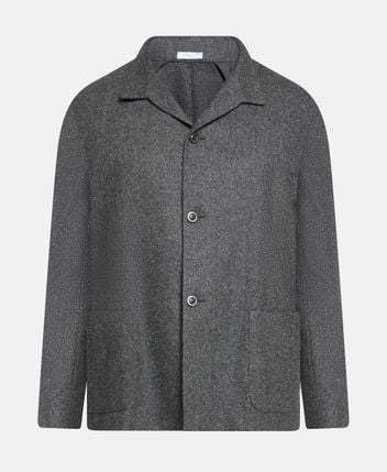 Wool-blend suit jacket