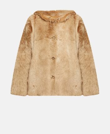 Reversible shearling jacket