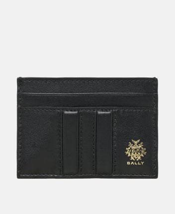 Leather card holder Bk_C