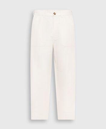 Linen-blend chino