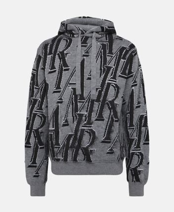 Wool-blend hooded pullover Repeat