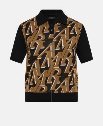 Knitted polo shirt