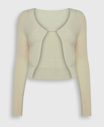Wool-blend cardigan