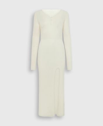 Wool-blend dress