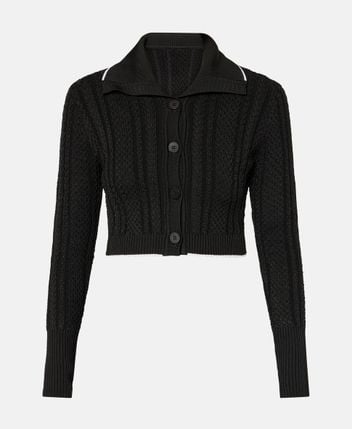 Fine-knit cardigan