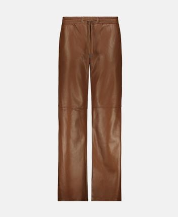 Leather-look pants