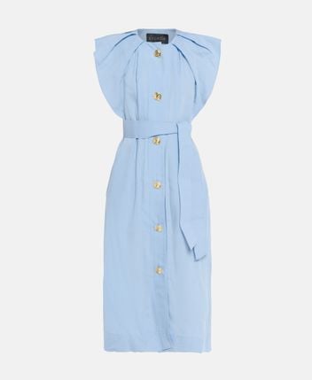 Silk-blend dress